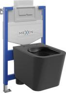 Mexen podomítková WC sada Fenix XS-U s WC mísou Teo, černý mat - 6853385XX85