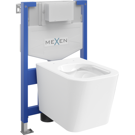 Mexen WC podomítkový set Felix XS-F stojan s WC mísou Teo, Bílá - 6803385XX00