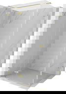 Mexen Lunar T sprchový kout s otočnými dveřmi vlevo 100 x 120 cm, transparentní, zlatá kartáčovaná - 834T-100-120-55-00-L