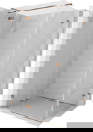 Mexen Lunar T sprchový kout výklopný levý 80 x 100 cm, průhledný, růžové zlato - 834T-080-100-60-00-L