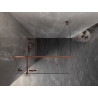 Mexen Lunar T sprchový kout s výklopnými dveřmi levý 90 x 90 cm, transparentní, růžové zlato - 834T-090-090-60-00-L