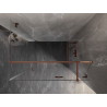Mexen Lunar T sprchový kout s výklopnými dveřmi pravý 75 x 90 cm, transparentní, růžové zlato - 834T-075-090-60-00-P