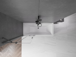 Mexen Velar sprchový kout dvoukřídlý posuvný 75 x 150 cm, transparentní, gun metal - 896-075-000-01-95