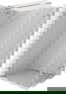 Mexen Lunar T sprchový kout otočný levý 85 x 100 cm, průhledný, kartáčovaná měď - 834T-085-100-65-00-L