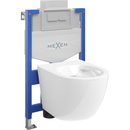 Mexen Lena podomítková sada WC Fenix XS-U s WC mísou, bílý lesk - 6853322XX00