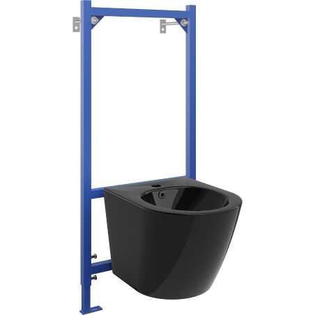 Mexen podomítkový bidetový set Fenix B s bidetem Lena, černý lesk - 69935224870