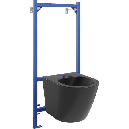 Mexen sada podomítková bidetový rám Fenix B s bidetem Lena, černý mat - 69935224885