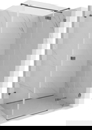 Mexen Lunar T sprchová zástěna otočná pravá 85 x 80 cm, transparentní, kartáčovaná gun šedá - 834T-085-080-66-00-P