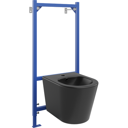 Mexen sada podomítková bidetová rám Fenix B s bidetem Rico, černý mat - 69935724885