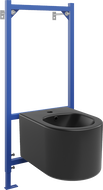 Mexen podomítková sada bidetových stojanů Fenix B s bidetem Sofia, černý mat - 69935544885
