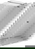 Mexen Lunar T sprchový kout, otevírací dveře pravé, 85 x 120 cm, transparentní, kartáčovaná zbraň šedá - 834T-085-120-66-00-P