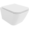 Mexen Madox WC mísa Rimless s pomalu padajícím slim sedátkem, duroplast, bílý lesk - 30154000