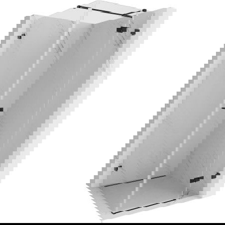 Mexen Lunar T sprchový kout s otevíracími dveřmi pravý 90 x 90 cm, průhledný, černý - 834T-090-090-70-00-P