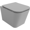 Mexen Teo wc mísa Rimless s pomalu klesající deskou slim, duroplast, světle šedá matná - 30854061