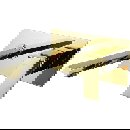 Mexen Cube baterie umyvadlová podomítková, zlatá - 73115-50