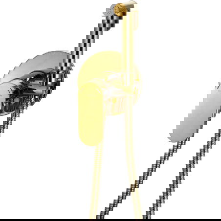 Mexen Milo podomítková bidetová baterie se sadou pevného bodu, zlatá - 7599350-50