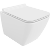 Mexen Vega WC mísa Rimless se štíhlým, pomalu uzavíratelným sedátkem, duroplast, lesklá bílá - 30654000