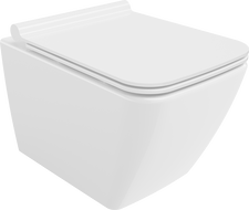 Mexen Vega WC mísa Rimless se štíhlým, pomalu uzavíratelným sedátkem, duroplast, lesklá bílá - 30654000