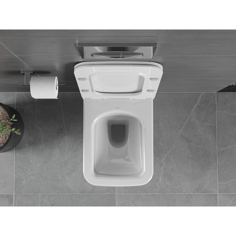 Mexen Vega WC mísa Rimless s pomalu sklopným sedátkem slim, duroplast, bílý lesk - 30654000