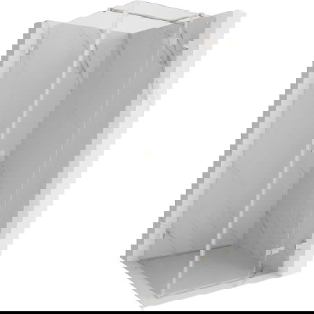 Mexen Lunar T sprchová kabina otočná pravá 100 x 100 cm, transparentní, kartáčovaný nikl - 834T-100-100-97-00-P