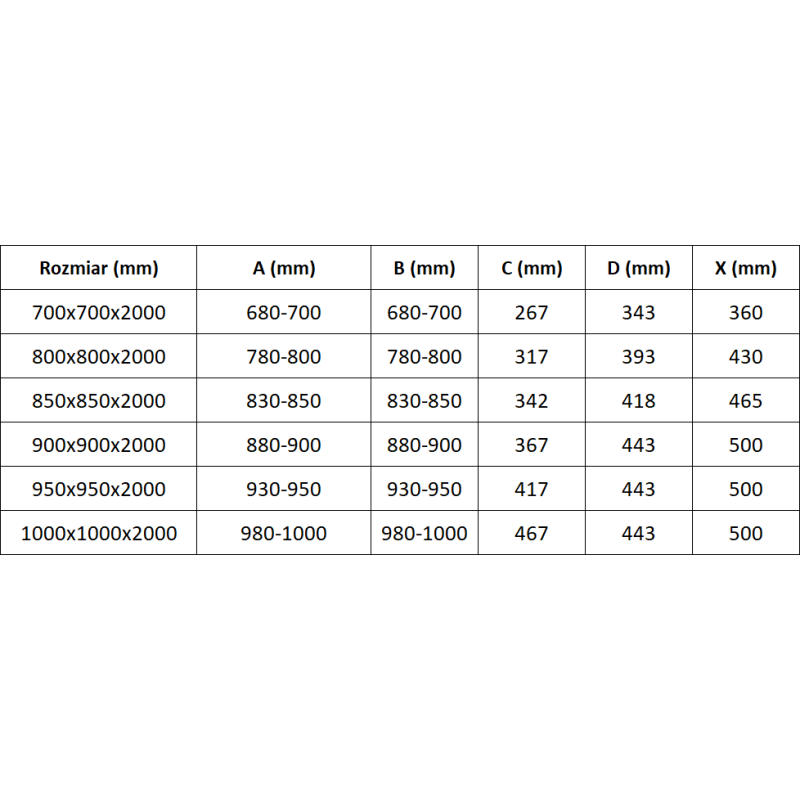 Mexen Exo čtvercová posuvná sprchová kabina 95 x 95 cm, průhledná, chromová - 8111-095-095-01-00