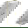Mexen Exo čtvercový sprchový kout posuvný 85 x 85 cm, transparentní, zlatý - 8111-085-085-50-00