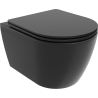 Mexen Carmen miska wc bezokrajová s deskou pomalu padající slim, duroplast, černá mat - 30881085