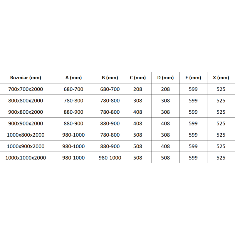 Mexen Exo pětibokový sprchový kout otočný 80 x 80 cm, transparentní, černý - 812-080-080-70-00