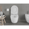 Mexen Carmen wc mísa Rimless s pomalu padajícím tvrdým sedátkem, duroplast, bílý lesk - 30880200