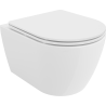 Mexen Carmen WC mísa Rimless s pomalu sklápějícím slim sedátkem, duroplast, bílý lesk - 30880300