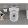 Mexen Carmen wc mísa Rimless s pomalu padajícím tvrdým sedátkem, duroplast, bílý lesk - 30880200