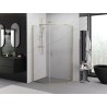 Mexen Exo-R sprchový kout pětistěnný s otevíracími dveřmi 100 x 90 cm, transparentní, zlatý - 812-100-090-50-00