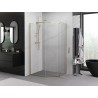 Mexen Exo-R sprchový kout pětistěnný s otevíracími dveřmi 100 x 90 cm, transparentní, zlatý - 812-100-090-50-00