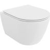 Mexen Carmen mísa WC Rimless s deskou pomalu padající slim, duroplast, bílý lesk - 30880400