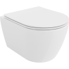 Mexen Carmen WC mísa Rimless s pomalu klesající deskou slim, duroplast, bílý lesk - 30880400