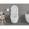 Mexen Carmen WC mísa Rimless s pomalu klesající deskou slim, duroplast, bílý lesk - 30880400