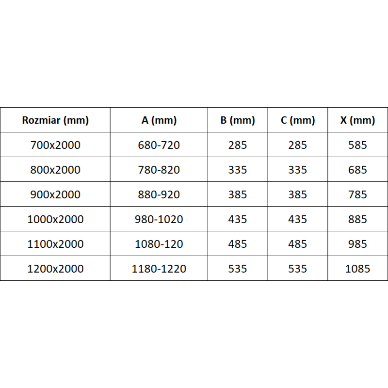 Mexen Exo dvojité sprchové dveře otevíravé 110 cm, transparentní, zlaté - 814-110-000-50-00