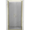 Mexen Exo-B Duo dvojité posuvné sprchové dveře 110 cm, transparentní, zlaté - 814-110-000-50-00