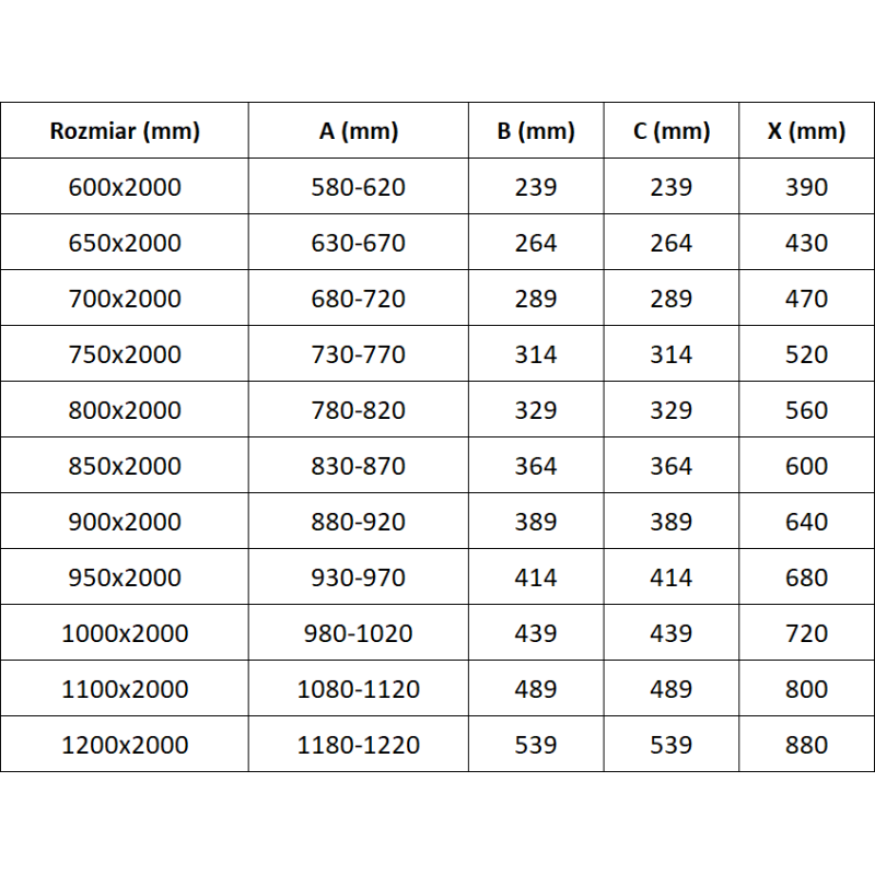 Mexen Exo skládací sprchové dveře 80 cm, transparentní, zlaté - 816-080-000-50-00