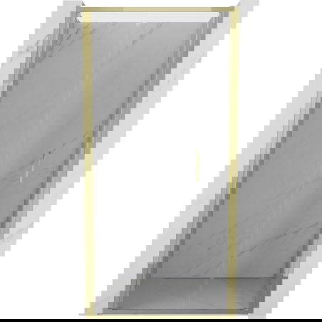 Mexen Exo sprchové dveře skládací 120 cm, transparentní, zlaté - 816-120-000-50-00