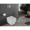 Mexen Cube wc mísa Rimless s pomalu sklopným slim sedátkem, duroplast, bílý lesk - 30924000