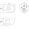 Mexen Margo wc mísa Rimless s pomalu sklopnou deskou slim, duroplast, bílý lesk - 30420900