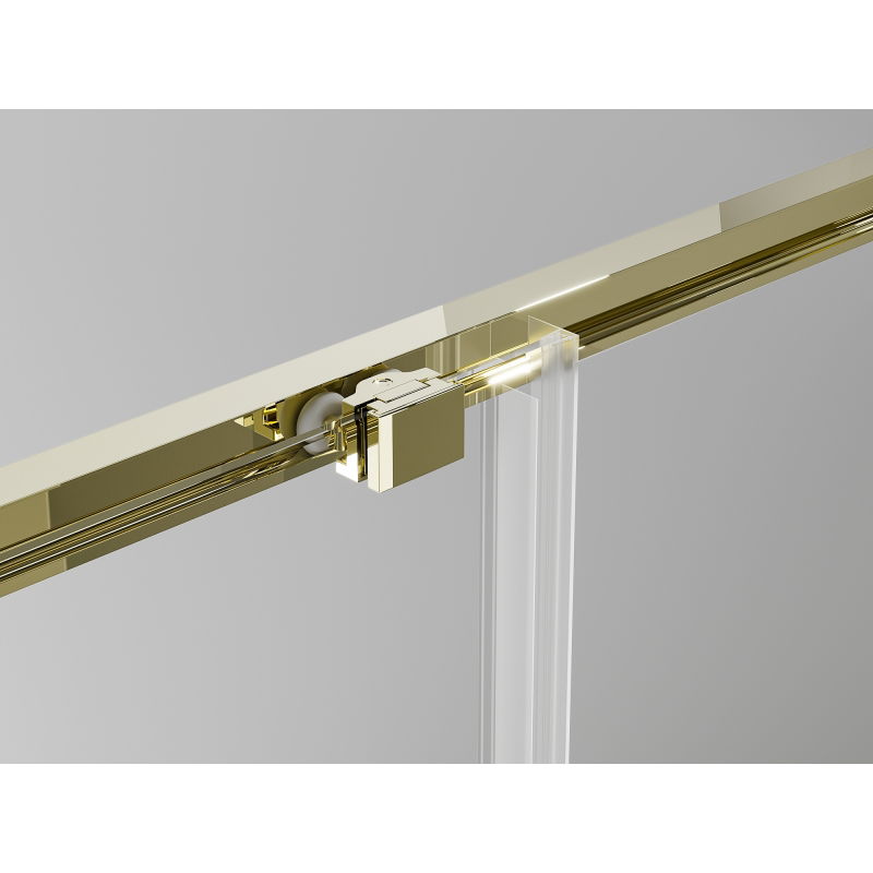 Mexen Exo posuvné sprchové dveře 190 cm, průhledné, zlaté - 8151-190-000-50-00