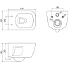 Mexen Margo WC mísa Rimless s pomalu uzavíratelným tenkým sedátkem, duroplast, bílý lesk - 30420800