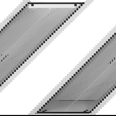 Mexen Exo dvojité výkyvné sprchové dveře 110 cm, transparentní, černé - 8182-110-000-70-00