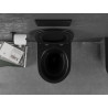 Mexen Lena WC mísa Rimless s pomalu padajícím slim sedátkem, duroplast, černá matná/stříbrná - 30224074