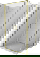 Mexen Exo sprchový kout jednokřídlý 120 x 70 cm, transparentní, zlatý - 814-120-070-50-00