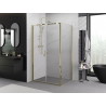Mexen Exo-B Duo sprchový kout otevírací 120 x 90 cm, transparentní, zlatý - 814-120-090-50-00