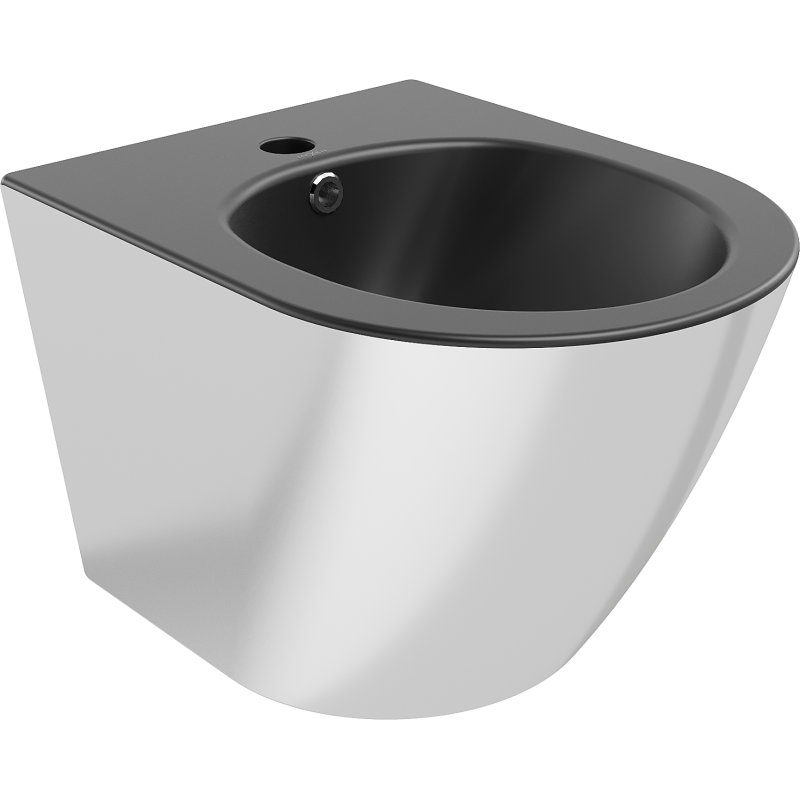 Mexen Lena závěsné bidet, černý mat/stříbrný - 35224874