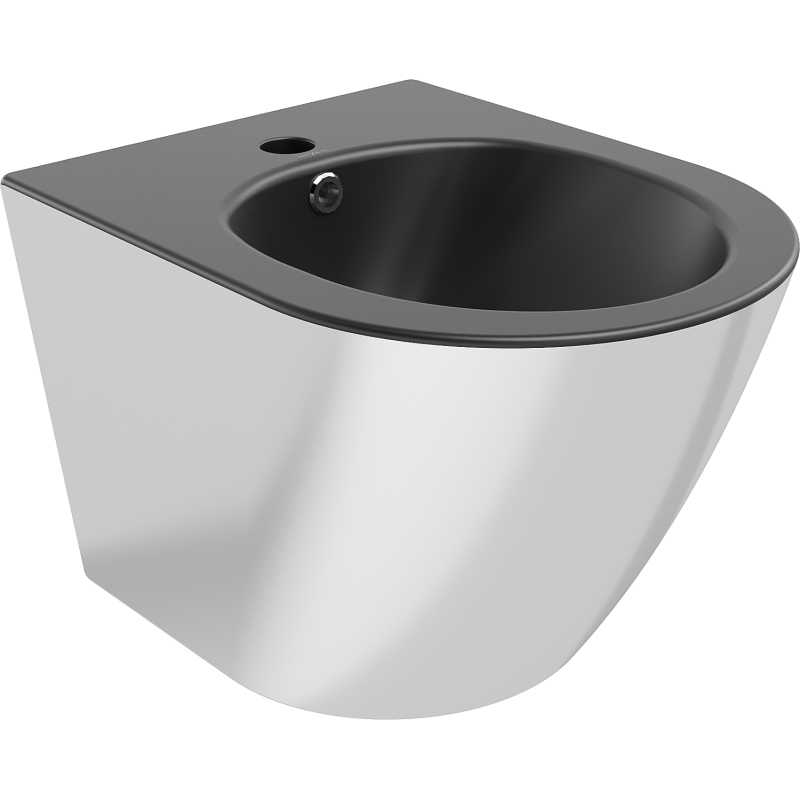 Mexen Lena závěsný bidet, černý mat/stříbrný - 35224874